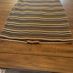 Striped Brown and Black Women's Skirt